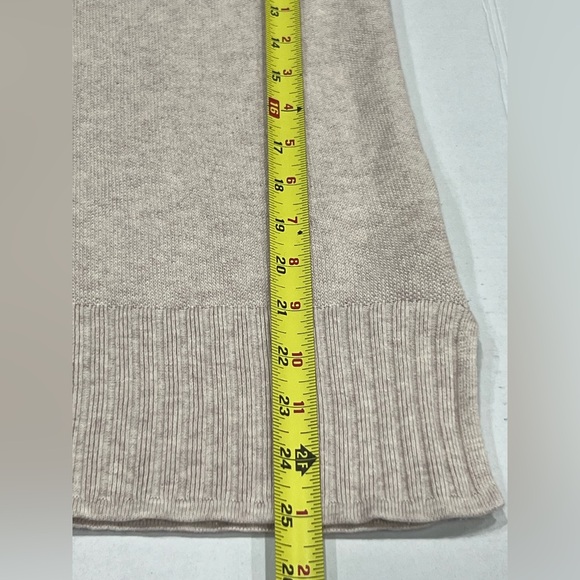 Lilla P Tunic Shawl Collar Cotton Modal Size P/S Neutral Beige - Picture 7 of 9